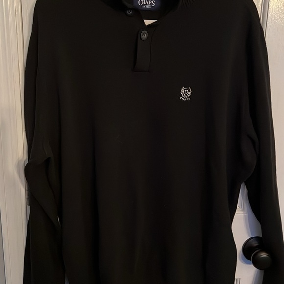Chaps quarter button sweater EUC XL - Picture 2 of 9